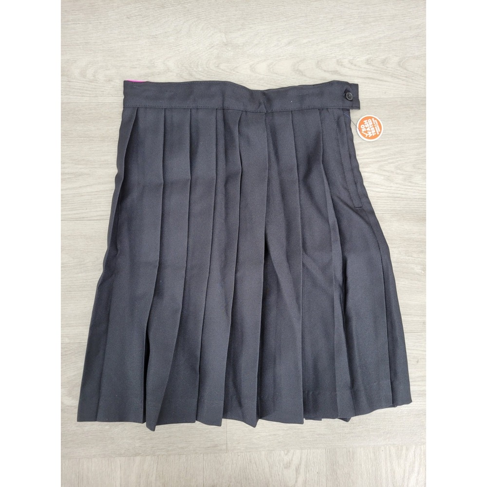 French Toast Girls Size 7 Black Pleated School Uniform Skirt Adjustable Waist